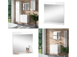Espejo de baño blanco 60x12x62 izan