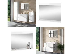Espejo de baño blanco 80.1x12x62 izan