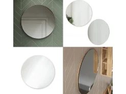 Espejo de baño blanco 60x2.1x60 karen