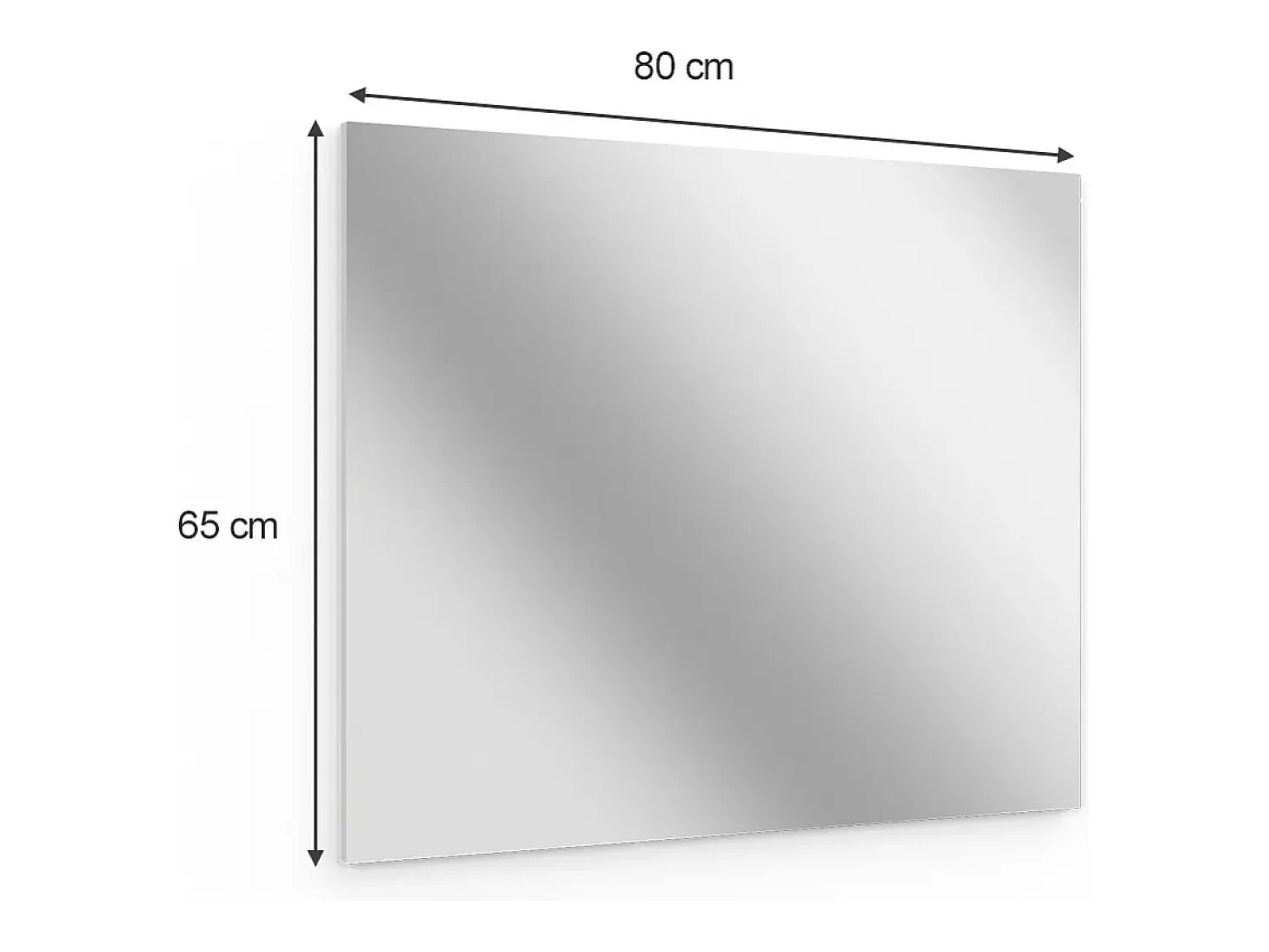 Espejo de baño blanco 2x80x65 viola