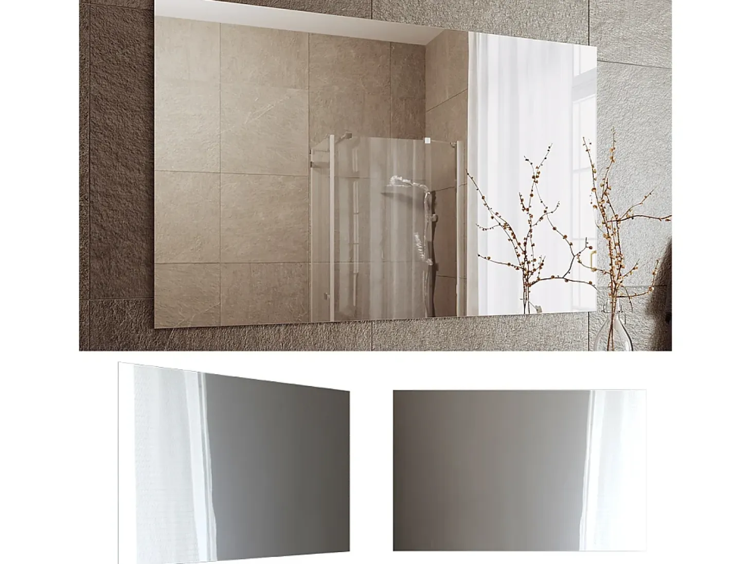 Espejo de baño blanco 4x111x70 viola