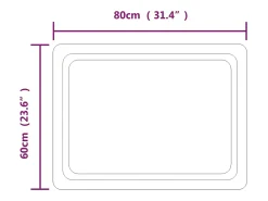Espejo de baño con LED 60x80 cm ES616892