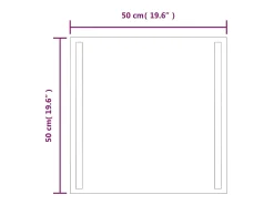Espejo de baño con LED 50x50 cm ES584811