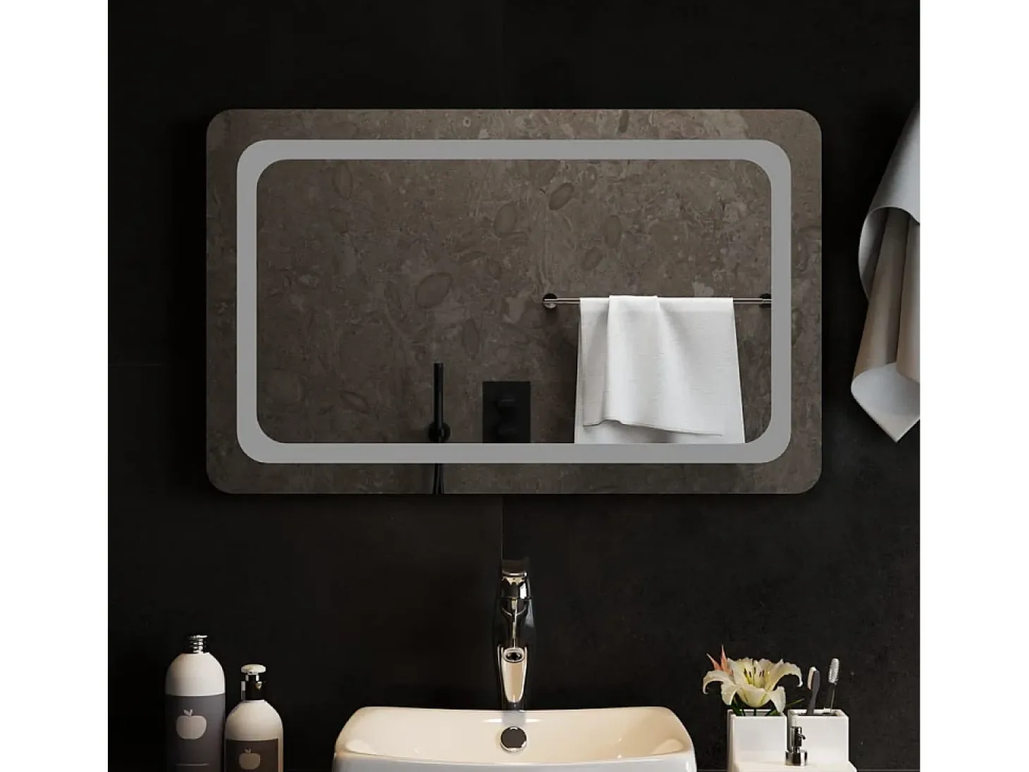Espejo de baño con LED 80x50 cm ES438313
