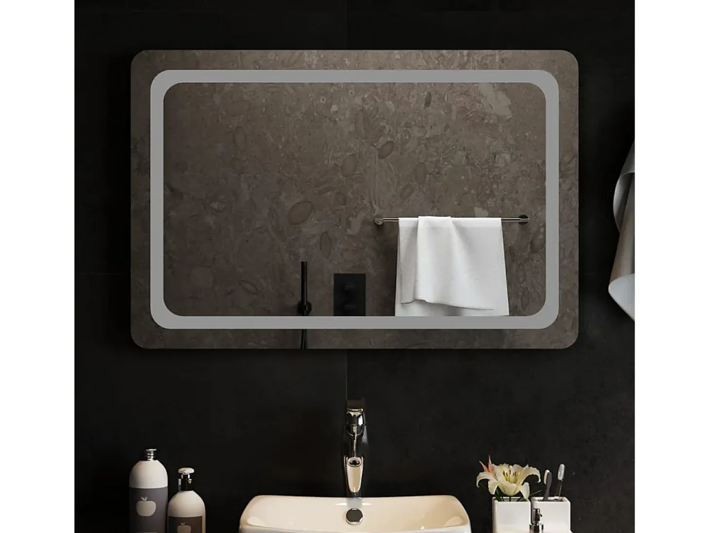 Espejo de baño con LED 90x60 cm ES729429