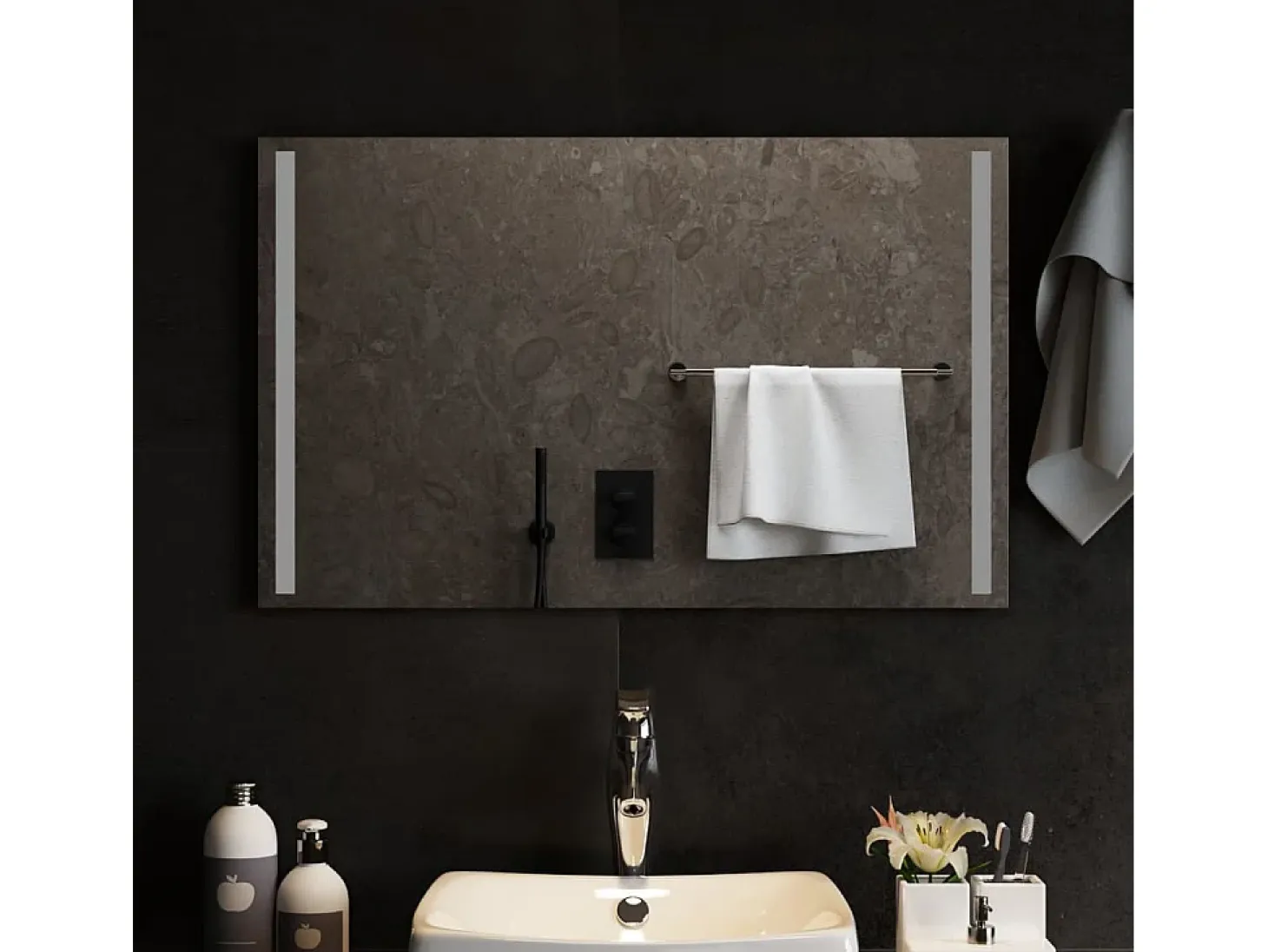 Espejo de baño con LED 80x50 cm ES375583