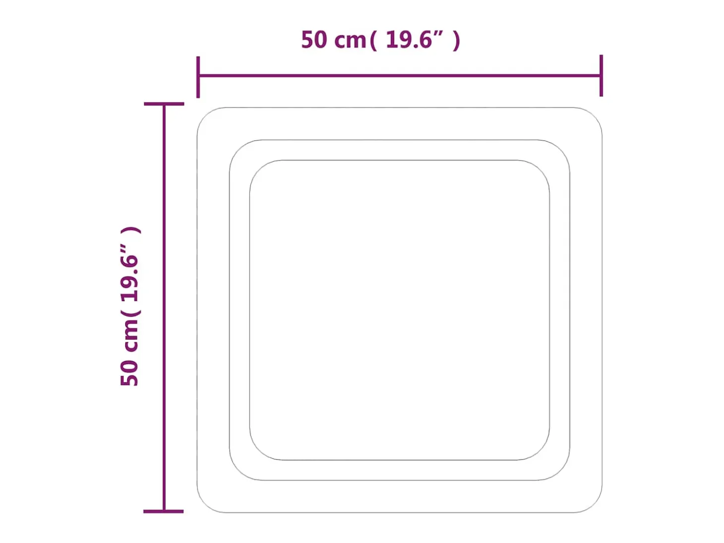 Espejo de baño con LED 50x50 cm ES305529