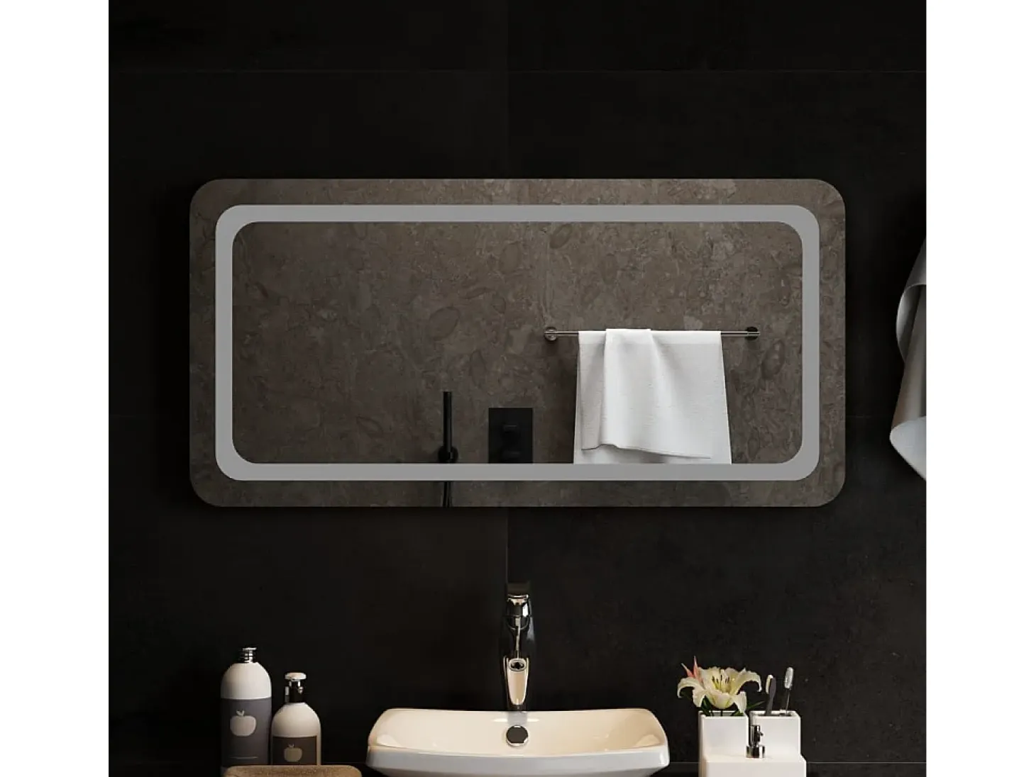 Espejo de baño con LED 100x50 cm ES363073