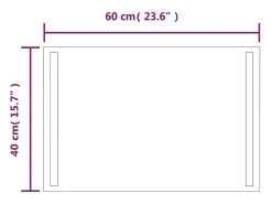 Espejo de baño con LED 40x60 cm ES899280