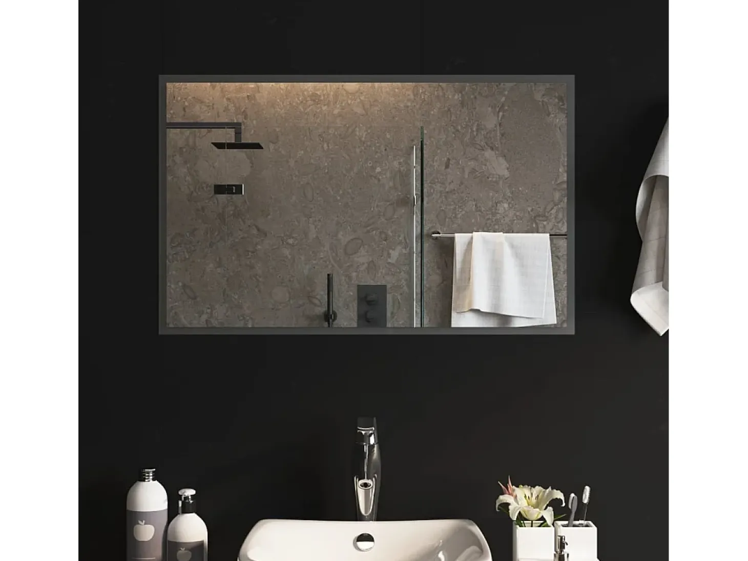Espejo de baño con LED 80x50 cm ES726787