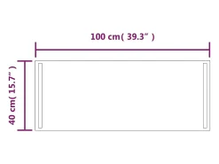 Espejo de baño con LED 40x100 cm ES207225
