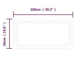 Espejo de baño con LED 50x100 cm ES751101