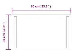 Espejo de baño con LED 60x30 cm ES145655