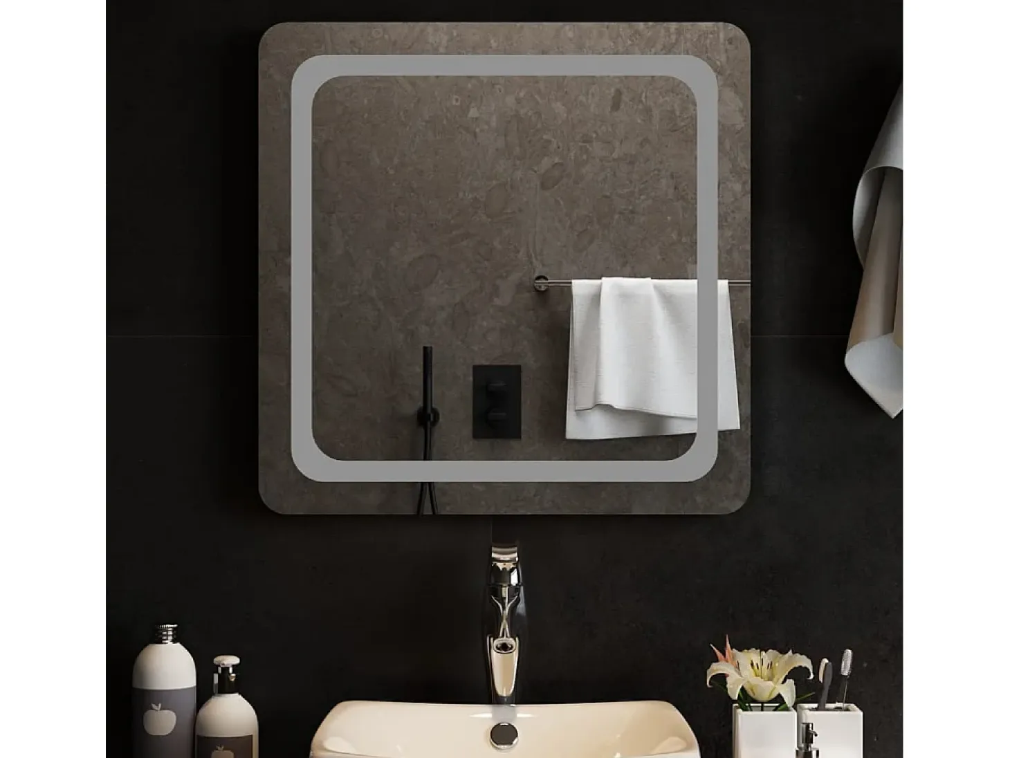 Espejo de baño con LED 60x60 cm ES126702