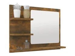 Espejo de baño de roble ahumado 60 x 10,5 x 45 cm madera de ingeniería 02_0006895
