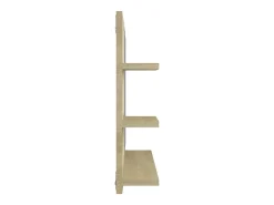 Espejo de baño de roble Sonoma 60x10,5x45 cm aglomerado 02_0006924