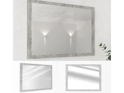 Espejo de baño hormigón 45x2x60 kiko