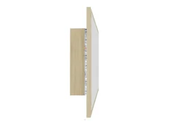 Espejo de baño LED 90 x 8,5 x 37 cm roble acrílico 02_0006964