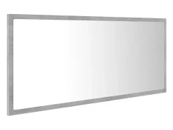 Espejo de baño LED 100 x 8,5 x 37 cm acrílico gris 02_0006989