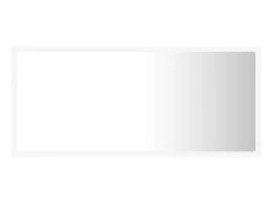 Espejo de baño LED acrílico blanco 90x8,5x37 cm ES909778
