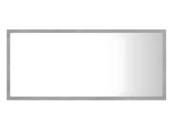 Espejo de baño LED acrílico gris hormigón 90x8,5x37 cm ES450939