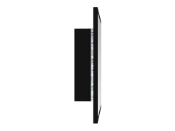 Espejo de baño LED acrílico negro 40 x 8,5 x 37 cm 02_0006995