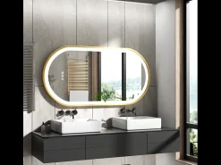 Espejo de baño LED antivaho 3 colores regulables 120x60x4cm