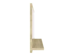 Espejo de baño madera contrachapada color roble 60x10,5x37 cm ES234679