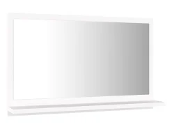 Espejo de baño madera contrachapada blanco 60x10,5x37 cm ES209204