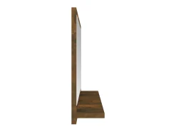 Espejo de baño madera contrachapada roble ahumado 60x10,5x37 cm ES373263