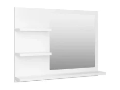 Espejo de baño madera contrachapada blanco 60x10,5x45 cm ES871081