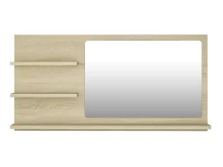 Espejo de baño madera contrachapada roble Sonoma 90x10,5x45 cm ES249897