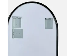 Espejo de baño ovalado 50x80 cm en cristal plateado