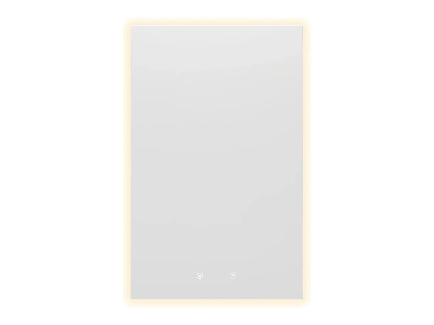 Espejo de baño rectangular con luz antivaho - 50 x 80 cm - MASUA