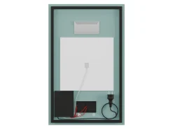 Espejo de baño rectangular con luz antivaho - 50 x 80 cm - MASUA