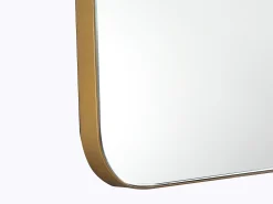 Espejo de baño rectangular con borde dorado, 50x80cm, DEMETRIA