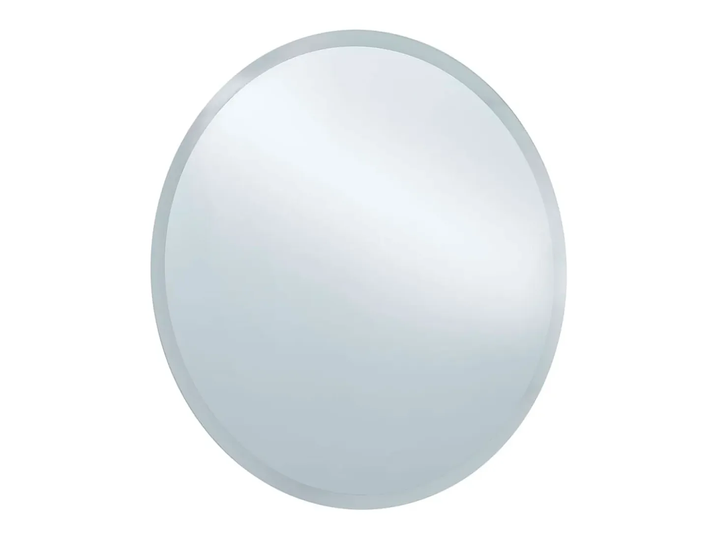 Espejo de baño redondo con luces LED plata Ø80cm