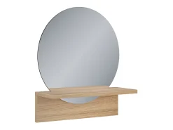 Espejo de baño roble dorado 40x15x47.5 elyra