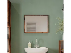 Espejo de baño roble rústico 45x2x60 kiko