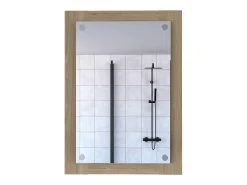 Espejo de Baño Vanguard con forma rectangular Rovere , 70 cm X 50.2 cm X 3.9 cm , Gris / plata