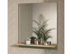 Espejo de baño verde/artesano 60x14x67 marelle