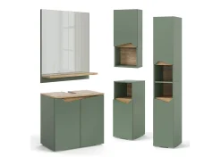 Espejo de baño verde/artesano 60x14x67 marelle
