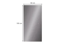 Espejo de baño vidrio 100x50x2.8 miral
