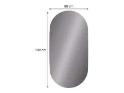 Espejo de baño vidrio 100x50x2.8 miral