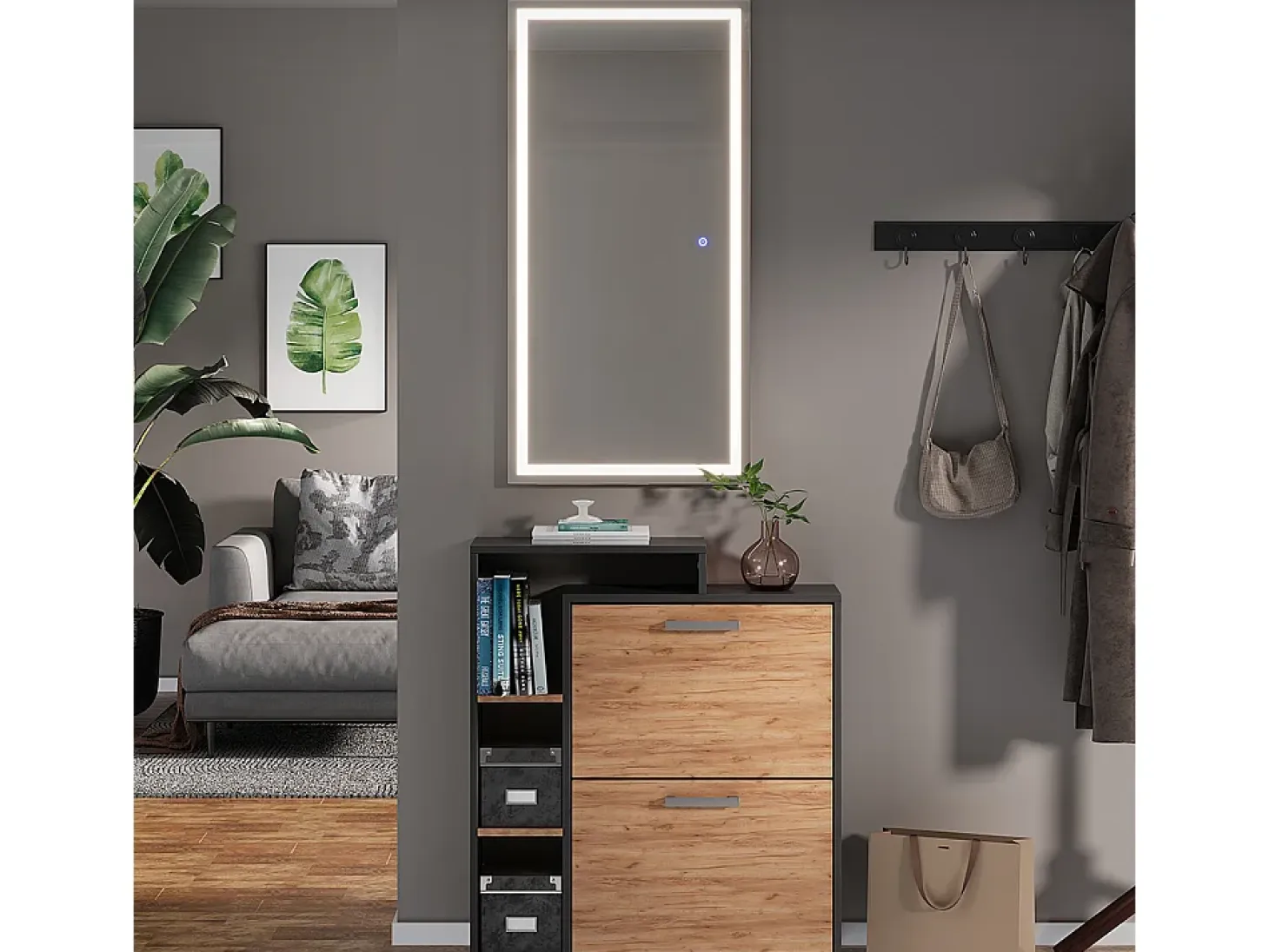 Espejo de baño vidrio 100x50x2.8 miral