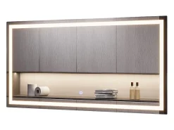 Espejo de baño vidrio 100x50x2.8 miral