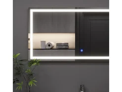 Espejo de baño vidrio 100x50x2.8 miral