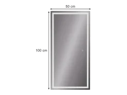 Espejo de baño vidrio 100x50x2.8 miral