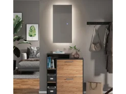 Espejo de baño vidrio 80x40x2.8 miral