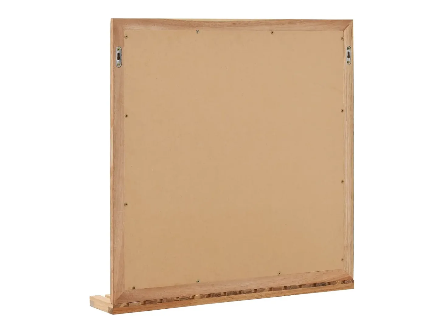 Espejo de cuarto de baño madera maciza de nogal 60x12x62 cm ES263147